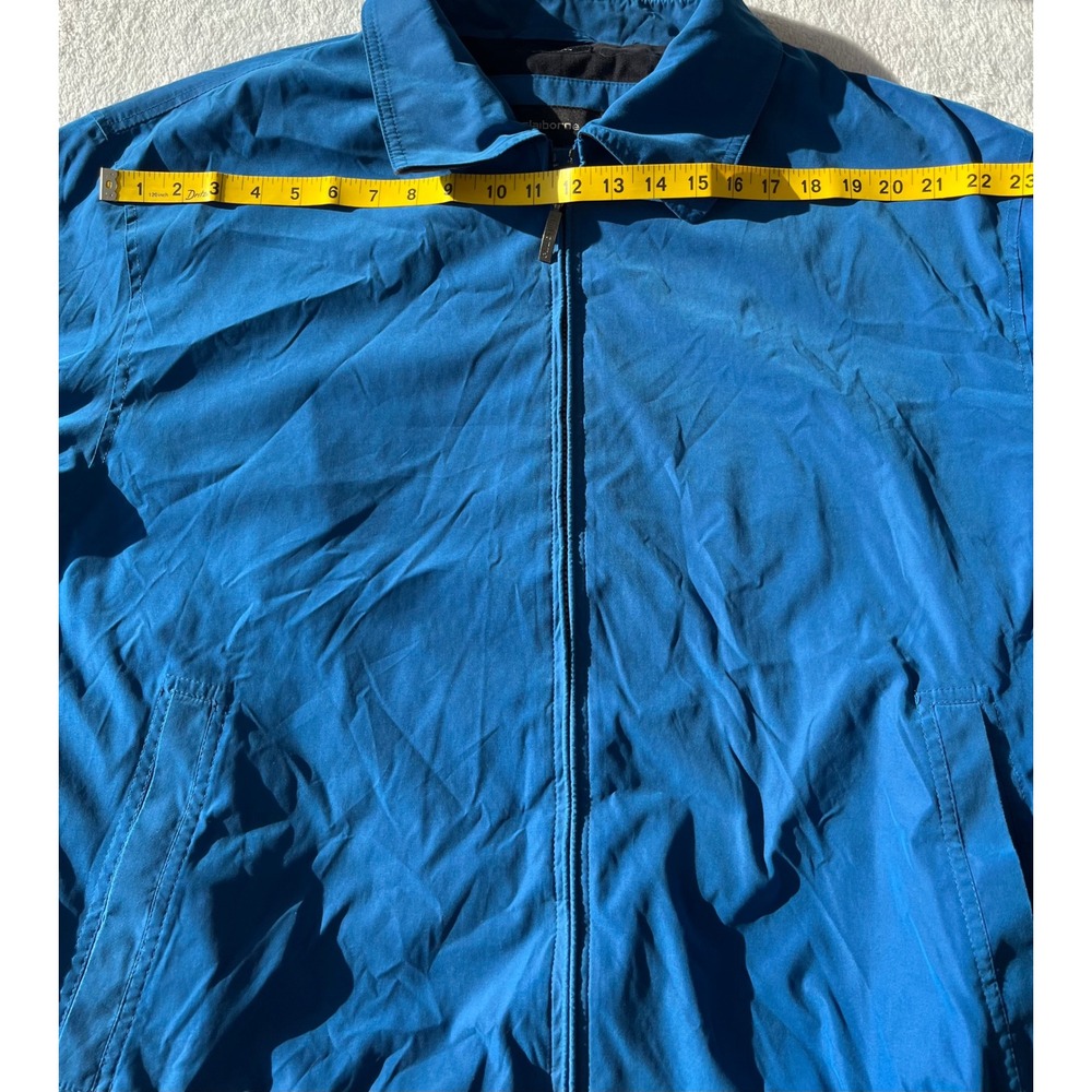 Claiborne Microfiber Jacket Blue Full Zip Men's XXL Lightweight Casual Outerwear - Picture 4 of 9